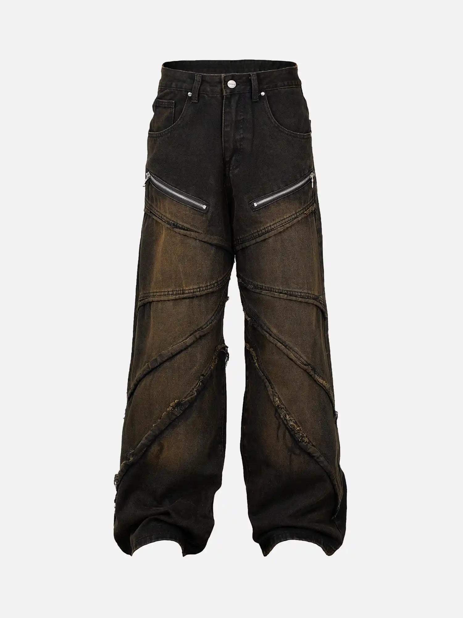 Disguisen American Street Style Washed Distressed Jeans