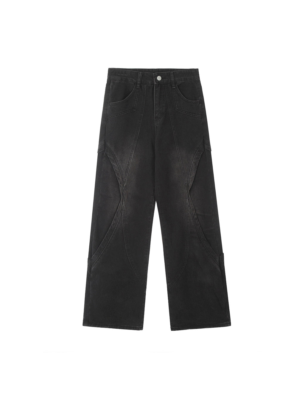 Vintage Deconstructed Straight Jeans