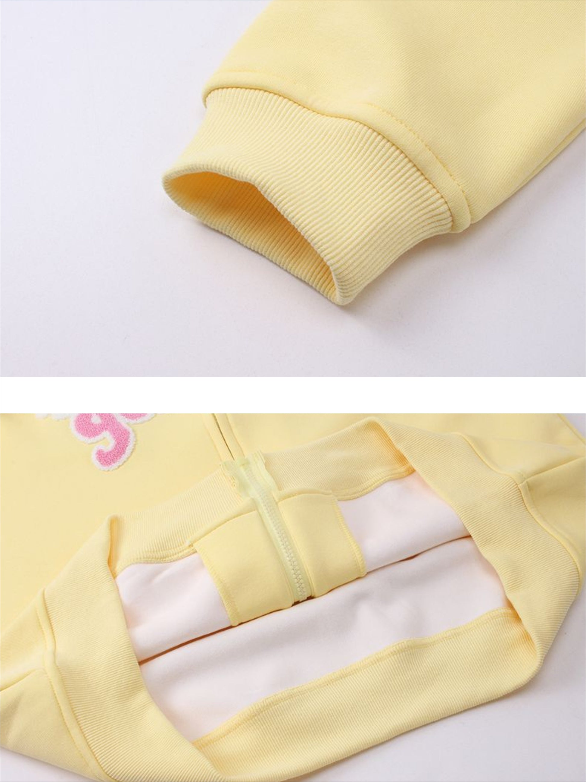 Cute Tail Design Zip-up Hoodie