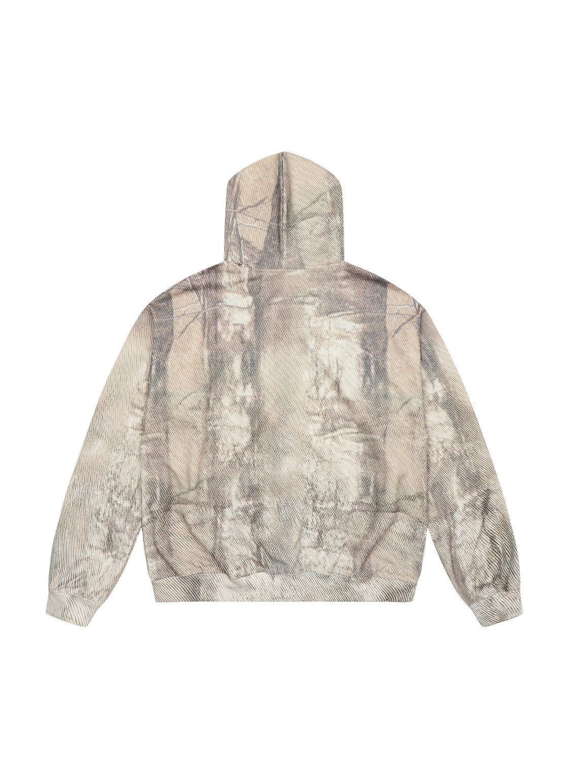 Branch Pattern Letter Print Hoodie