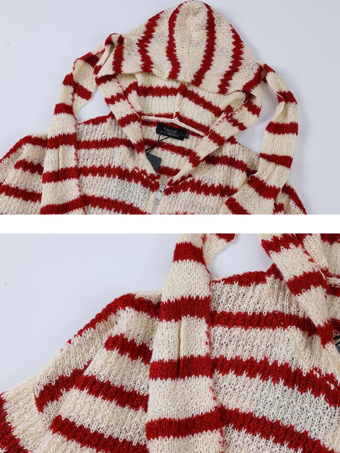 Lazy Style Stripes Collision Color Sweater