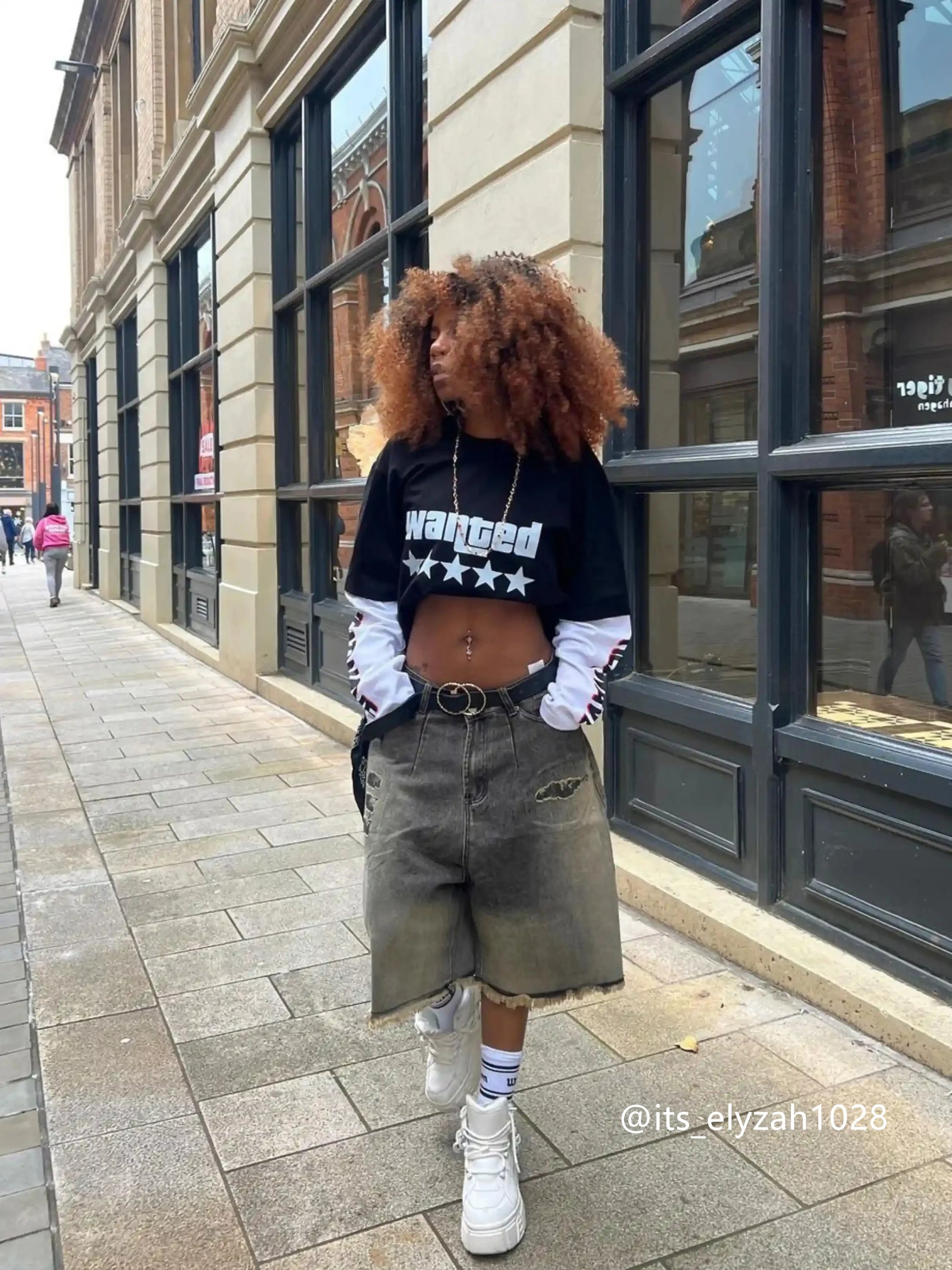 Disguisen Vintage Distressed Denim Gradient Shorts