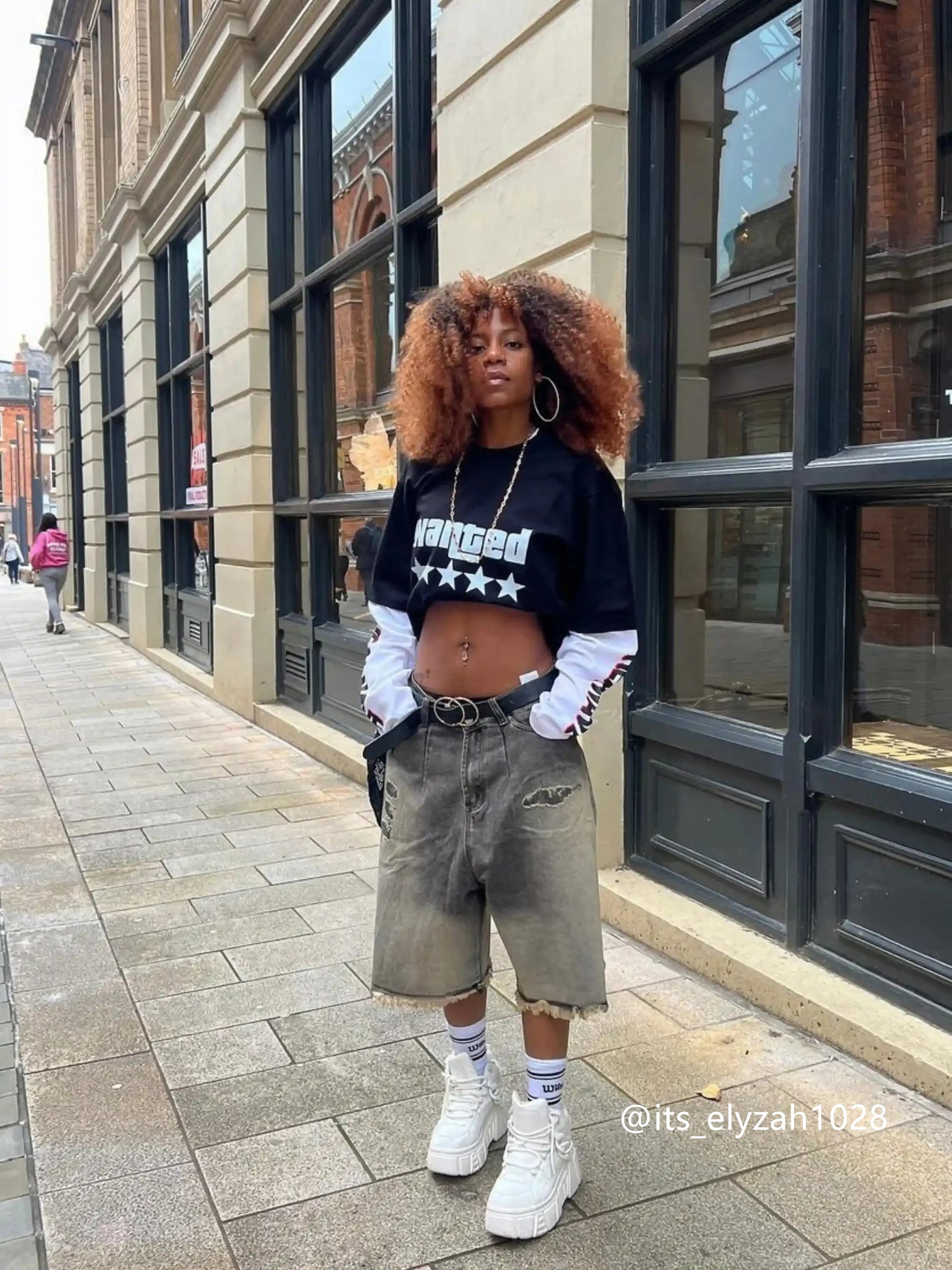 Disguisen Vintage Distressed Denim Gradient Shorts