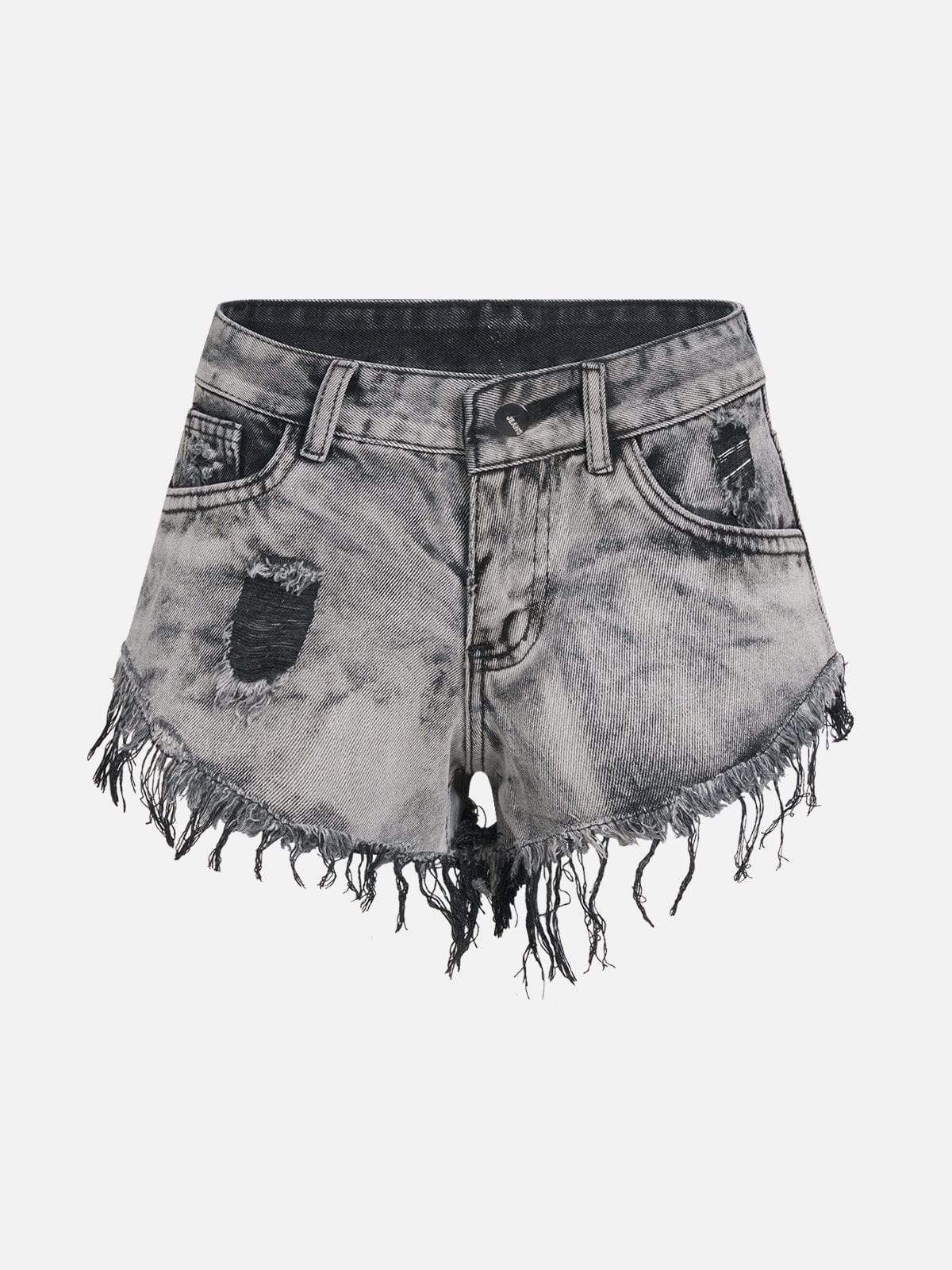 Disguisen Fringe Washed Shorts