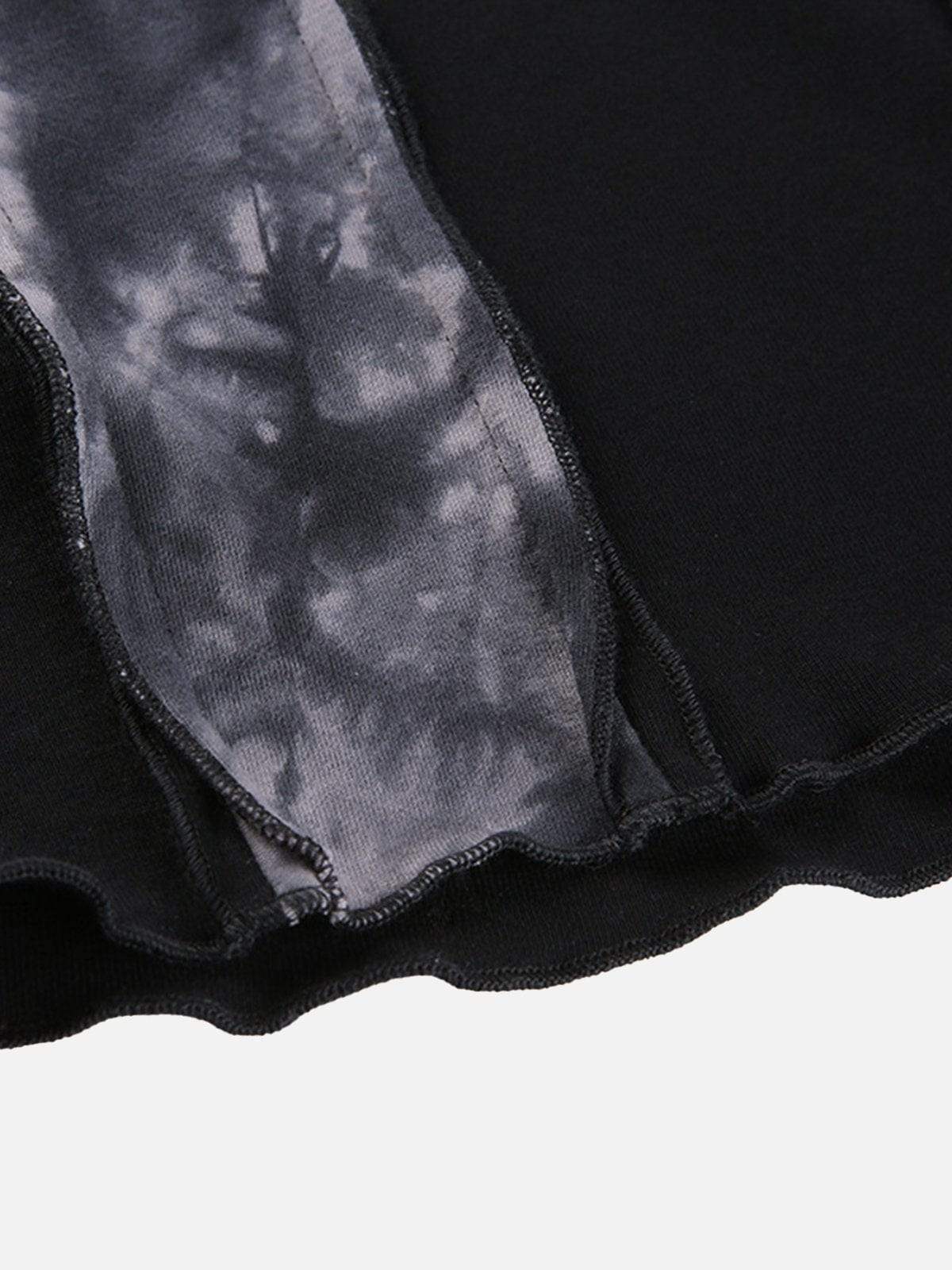 Disguisen Tie-Dye Patchwork Crop Top