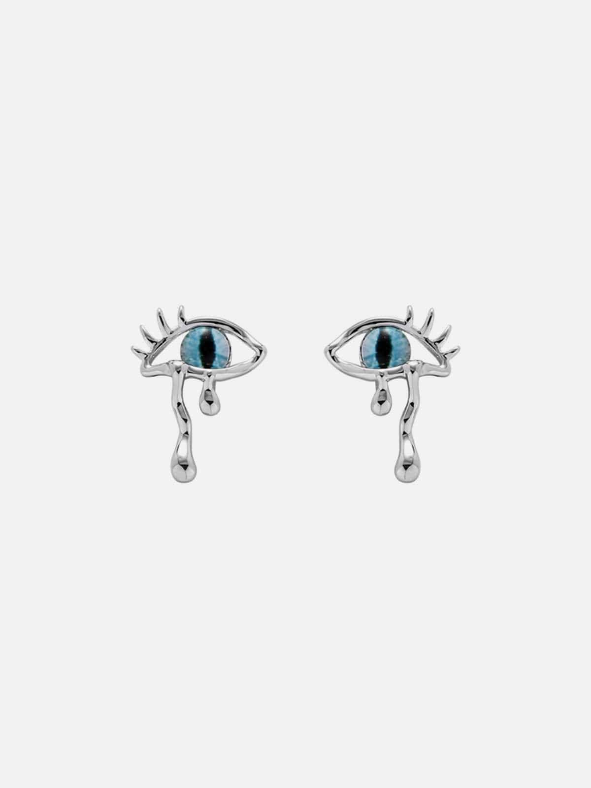 Disguisen Devil's Eye Artificial Gemstone Earrings