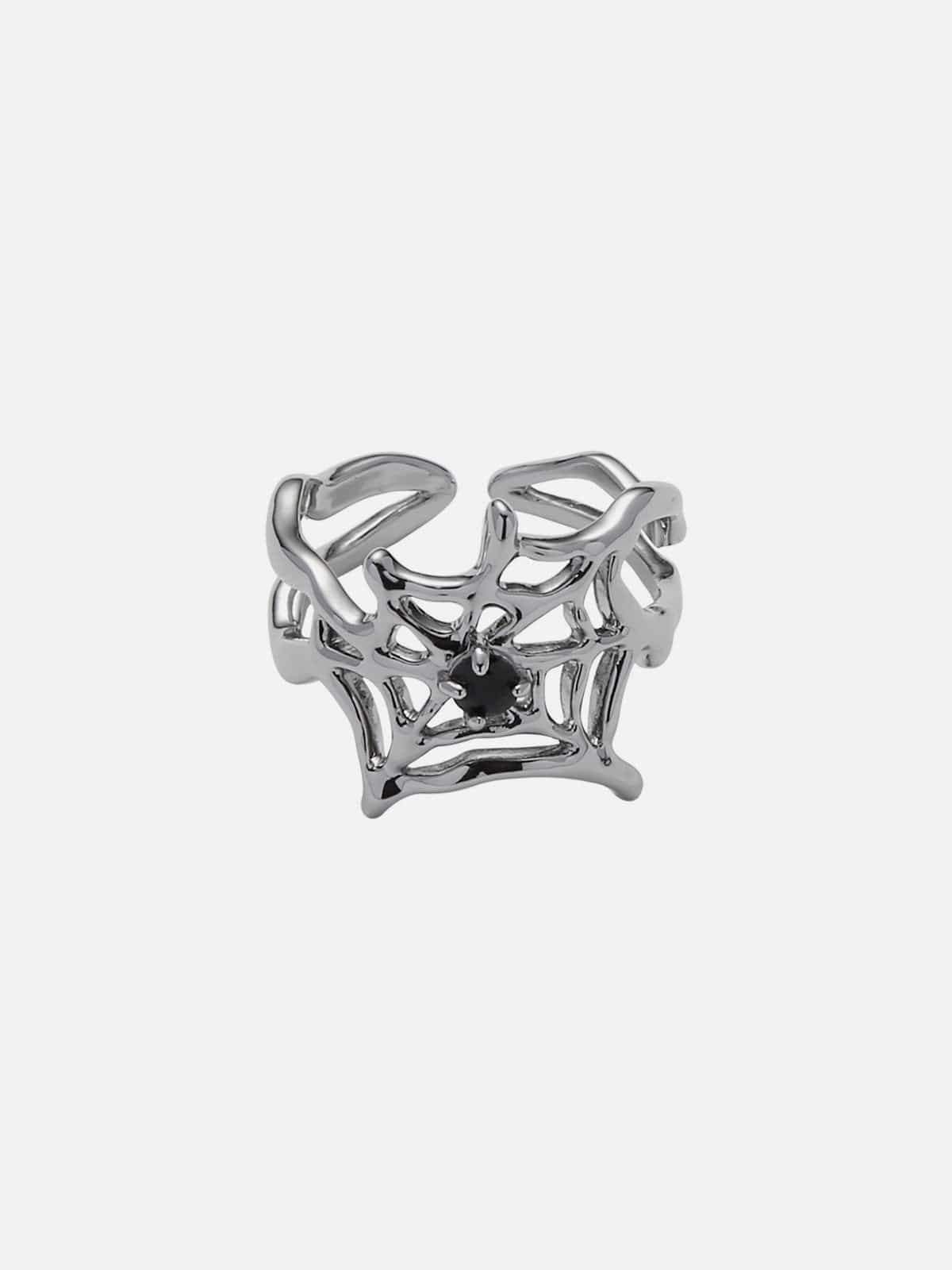 Anello con ragnatela di pietre preziose artificiali Disguisen