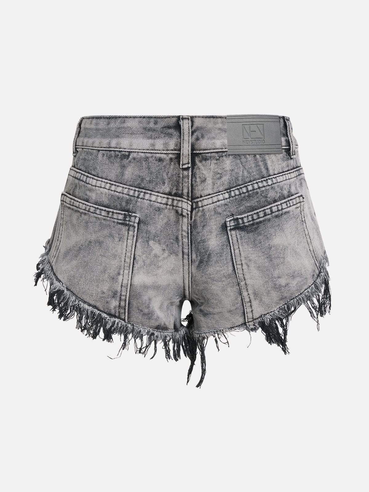 Disguisen Fringe Washed Shorts