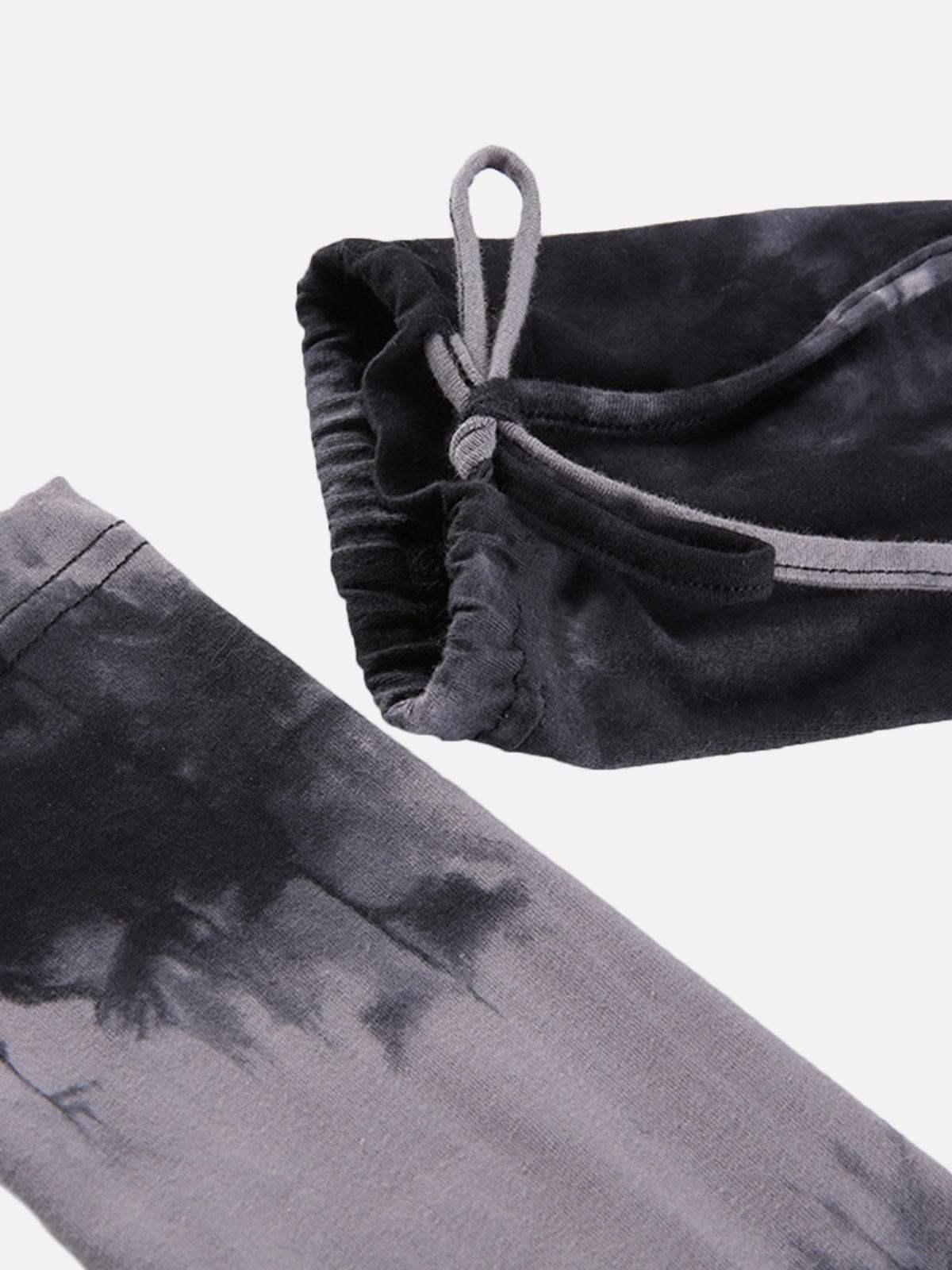 Disguisen Tie-Dye Patchwork Crop Top