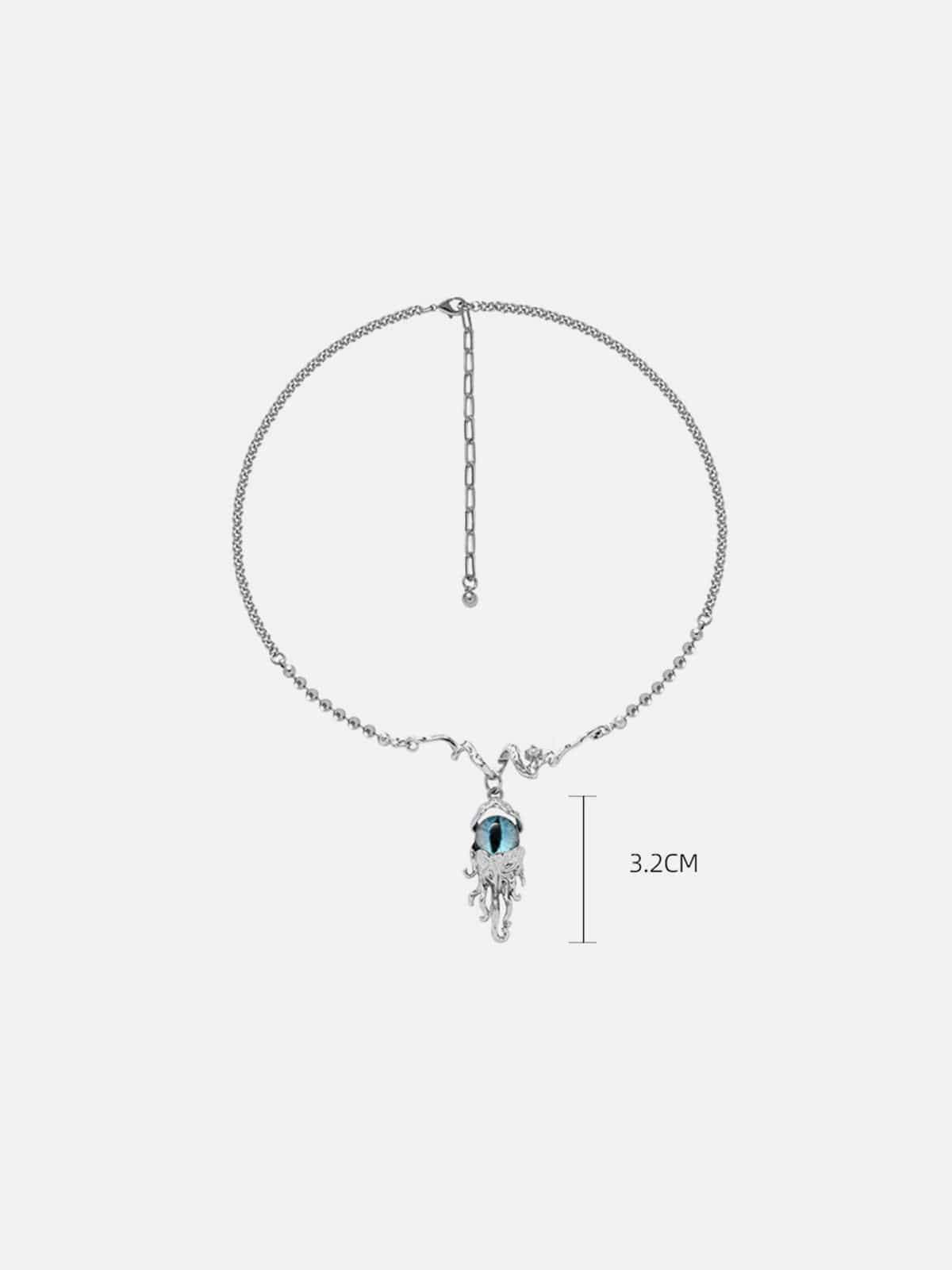 Disguisen Devil's Eye Artificial Gemstone Necklace