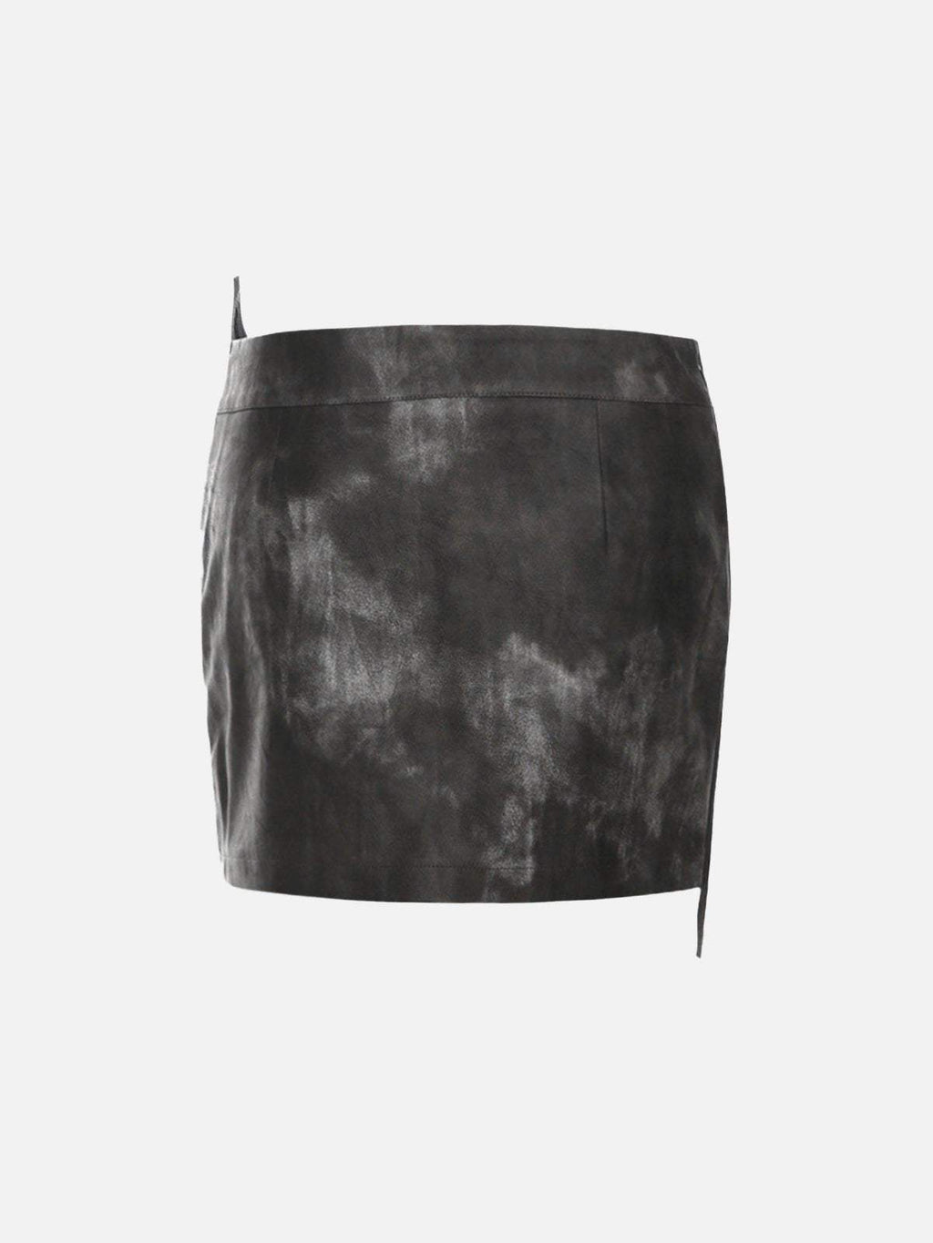 Disguisen Irregular Zip Up Washed Skirts