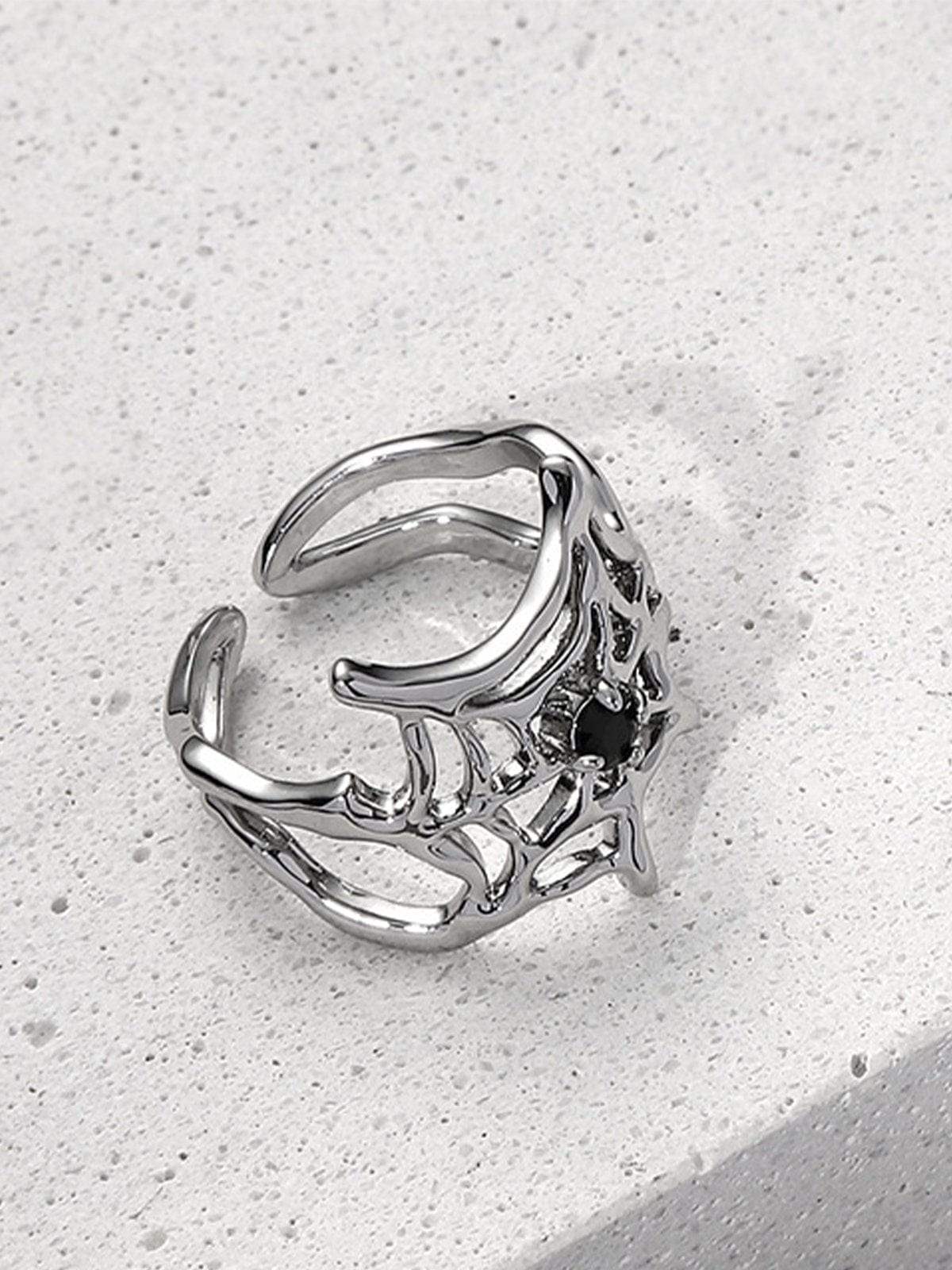 Anello con ragnatela di pietre preziose artificiali Disguisen