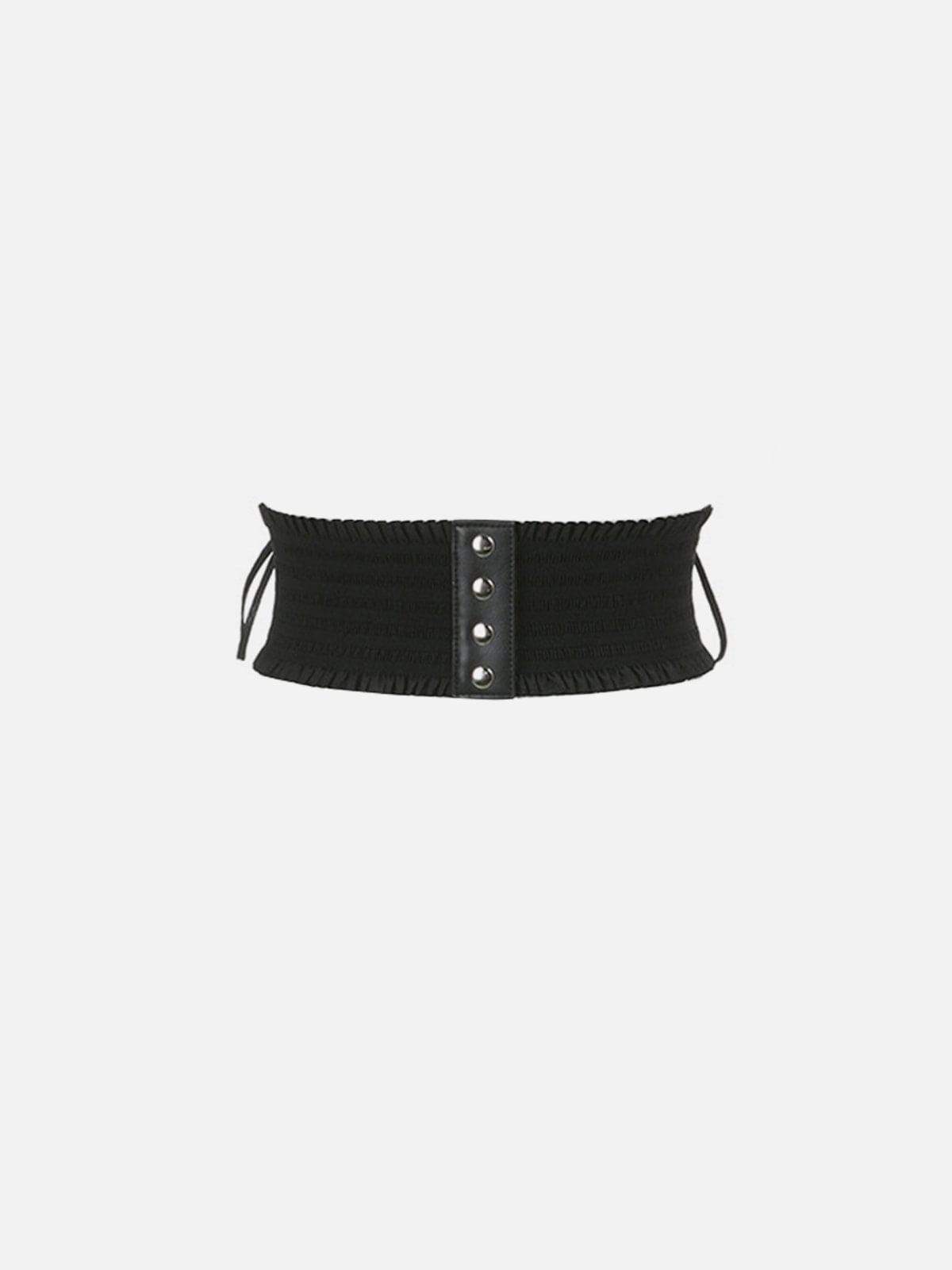 Disguisen Lace-Up Eyelet Elasticated Belt