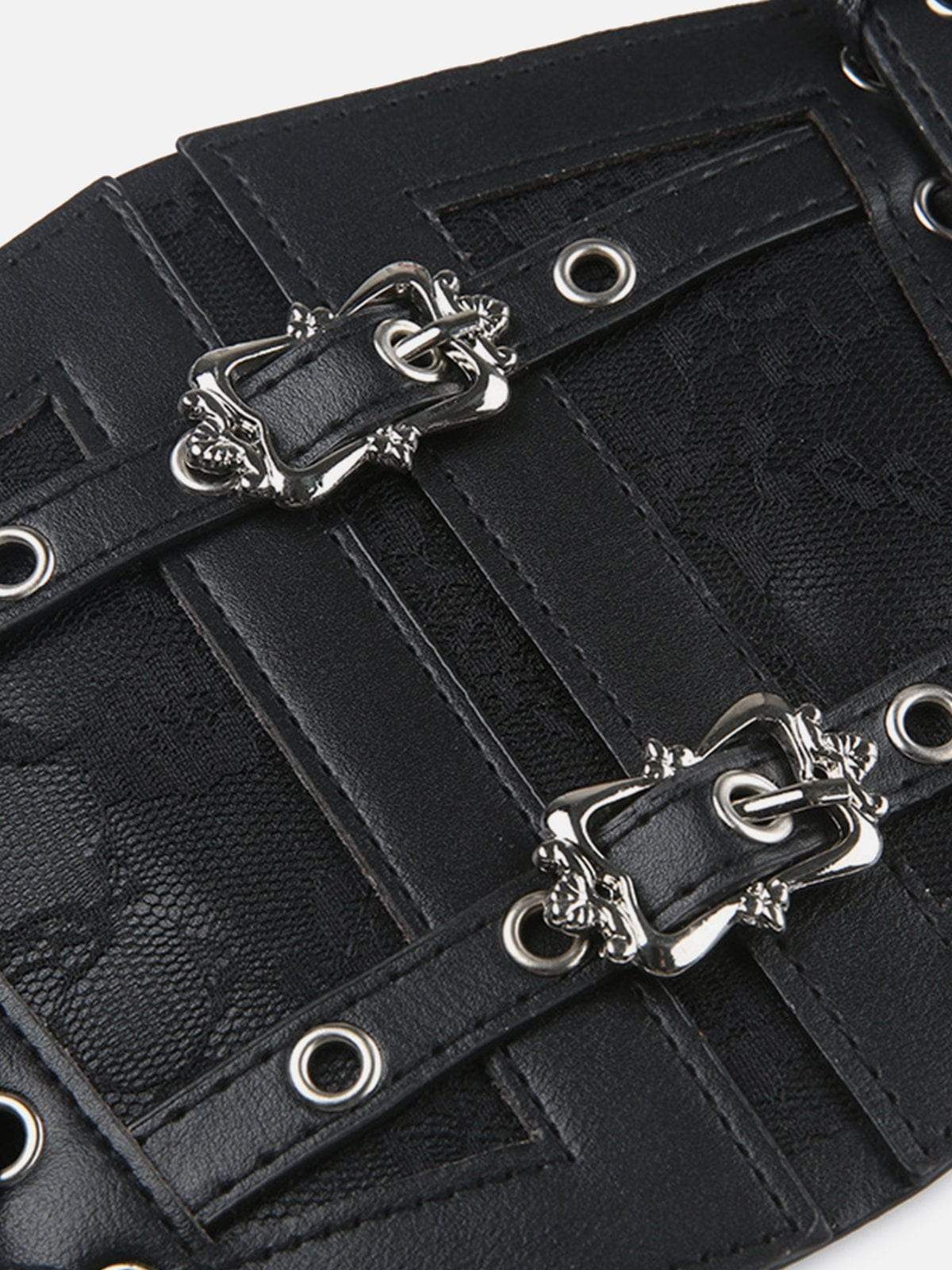 Disguisen Lace-Up Eyelet Elasticated Belt
