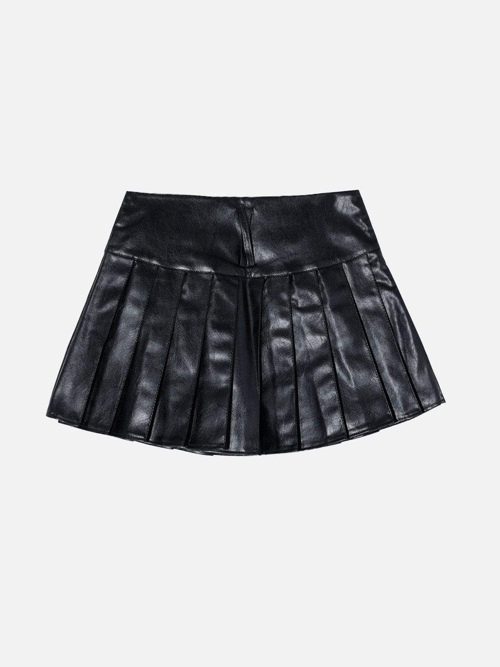 Disguisen Punk Style Metallic Pleated Skirt