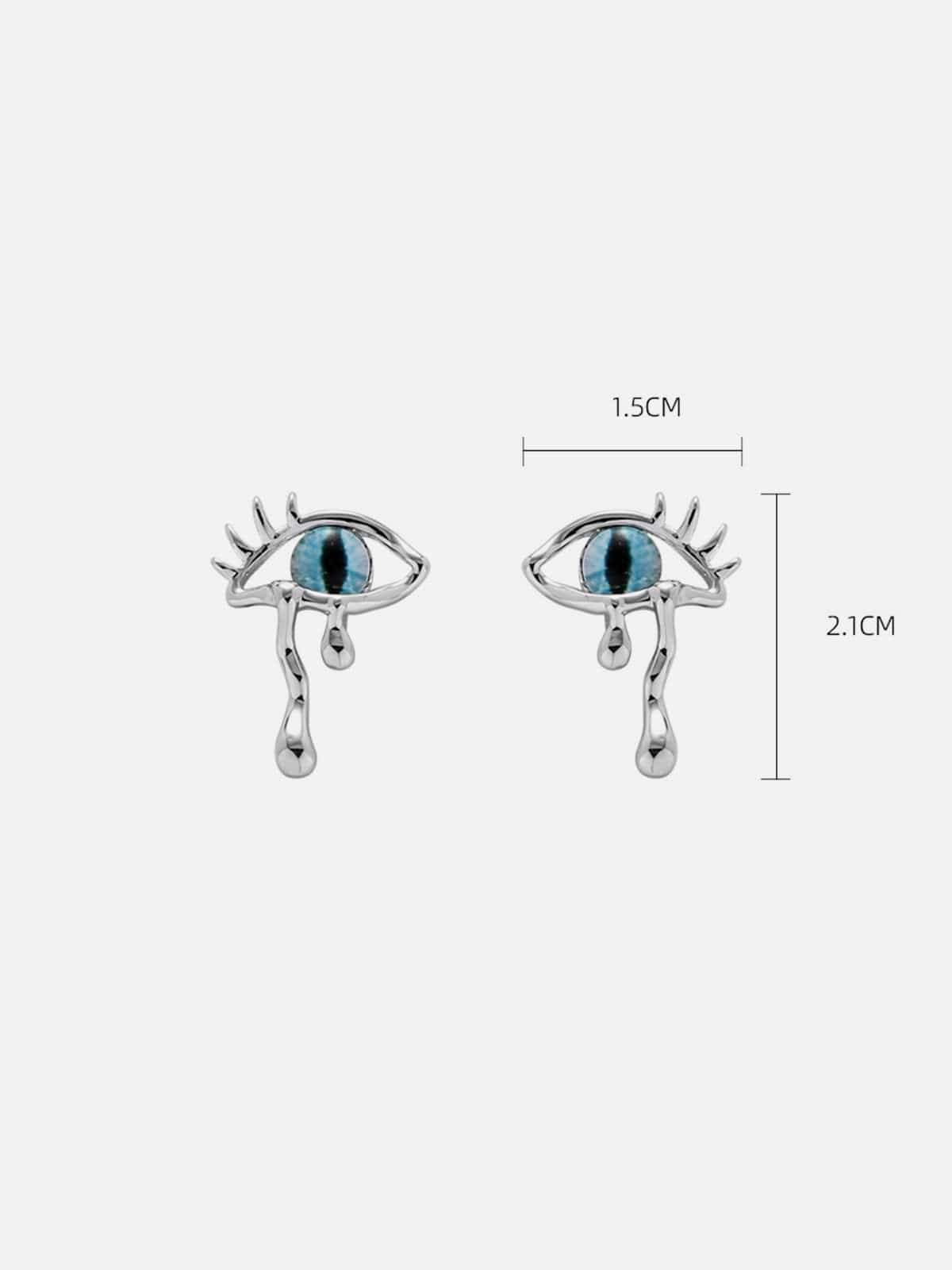Disguisen Devil's Eye Artificial Gemstone Earrings