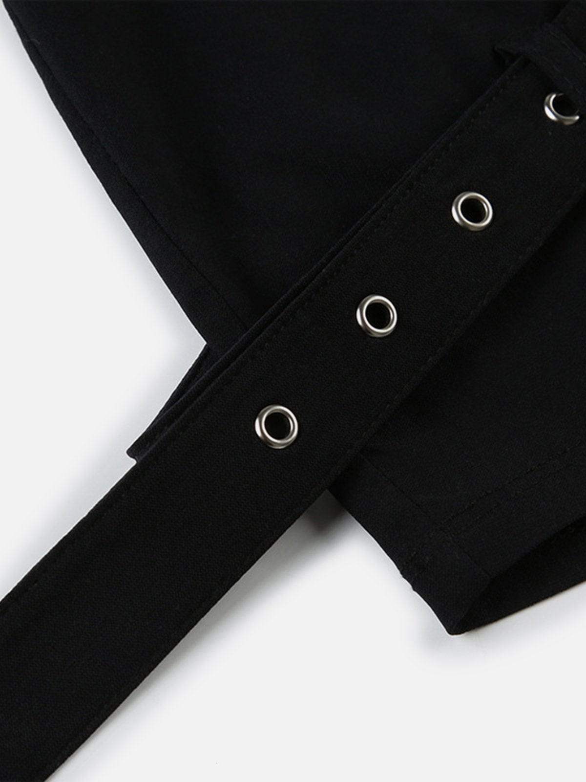 Disguisen Eyelet Solid Color Shorts