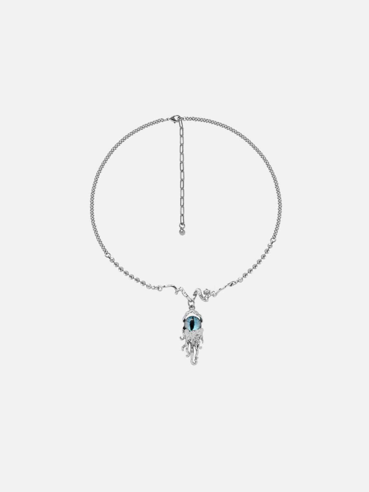 Disguisen Devil's Eye Artificial Gemstone Necklace