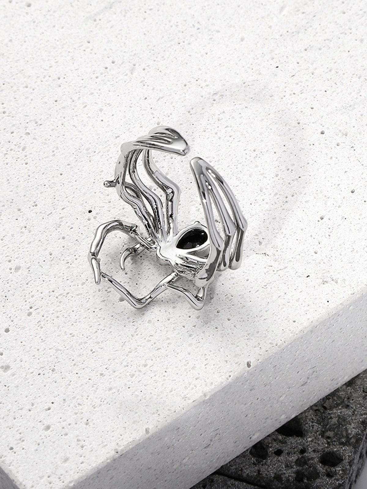 Disguisen Artificial Gemstone Spider Ring