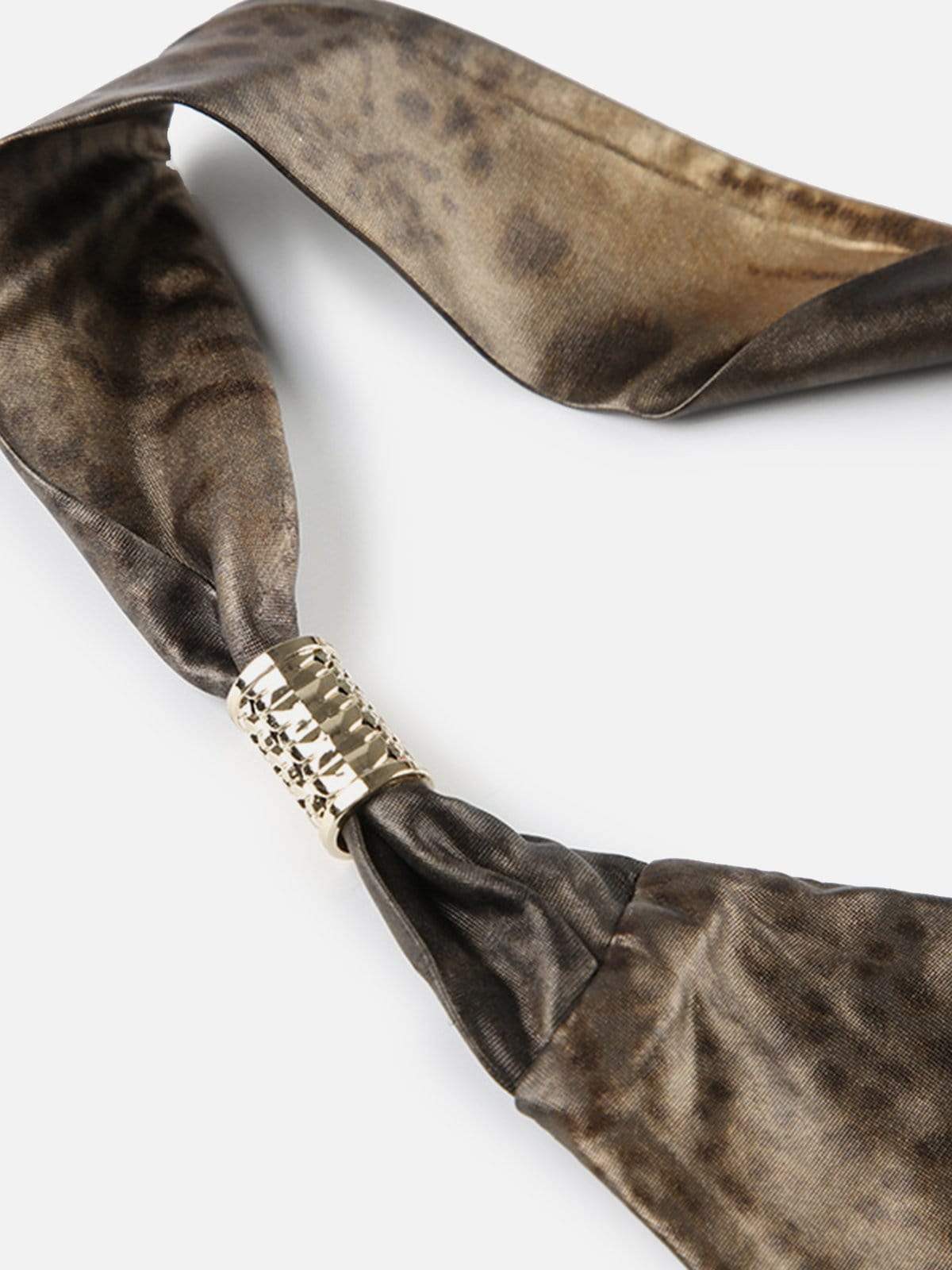 Disguisen Glossy Leopard Print Contrast Vest