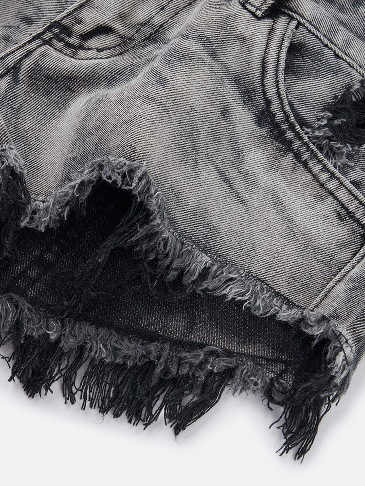 Disguisen Fringe Washed Shorts