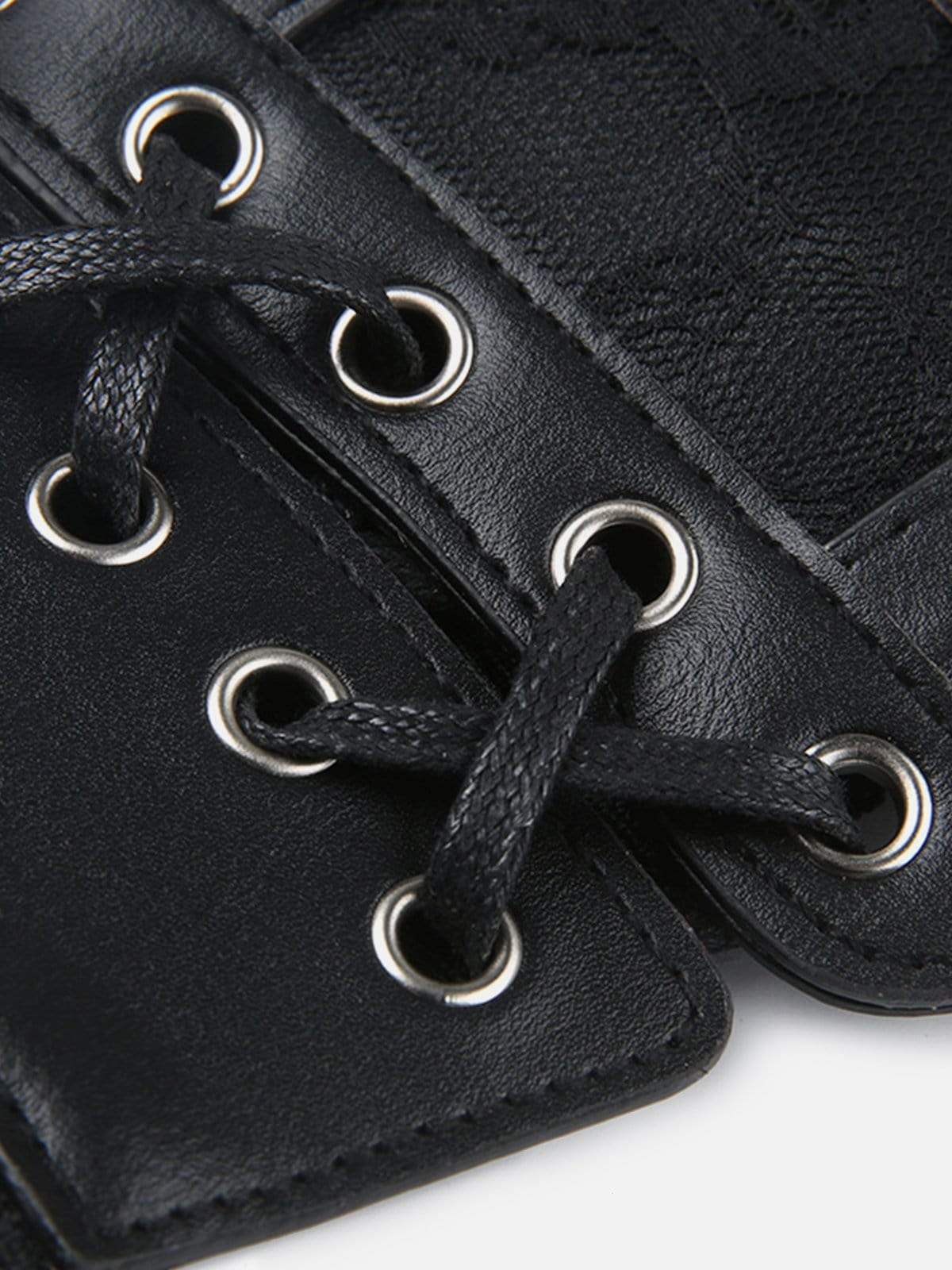 Disguisen Lace-Up Eyelet Elasticated Belt