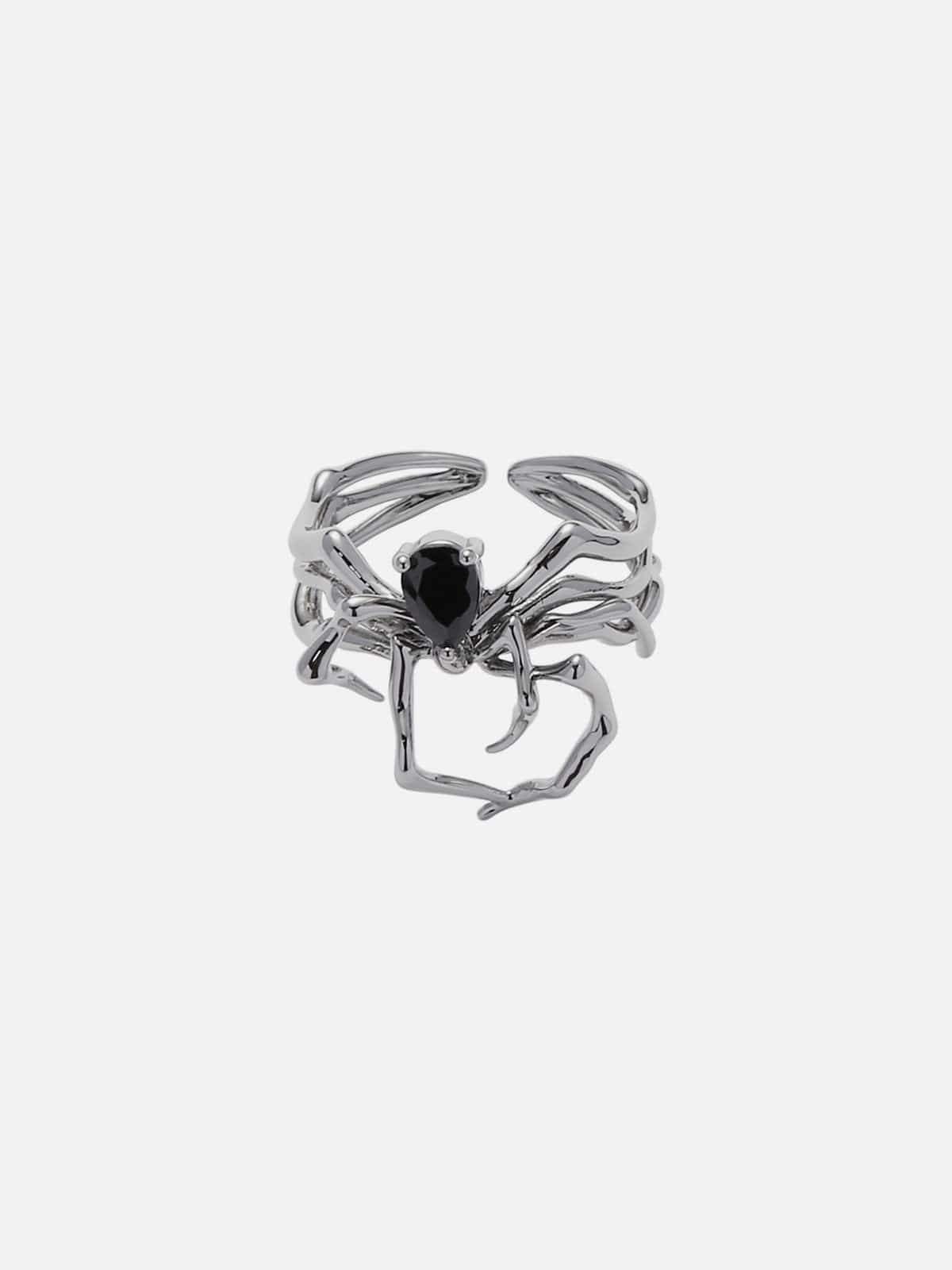Disguisen Artificial Gemstone Spider Ring