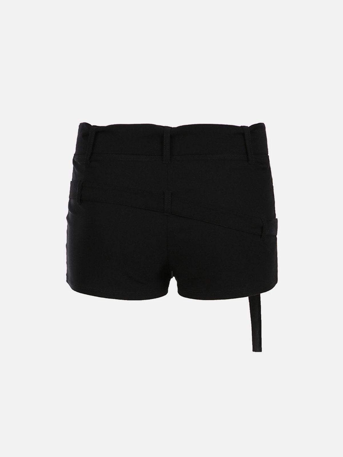 Disguisen Eyelet Solid Color Shorts