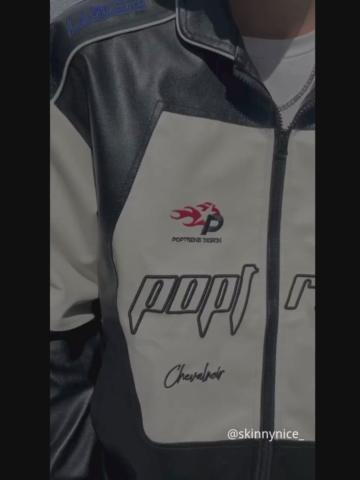 Disguisen High Street Splicing Racing Baseball Jacket