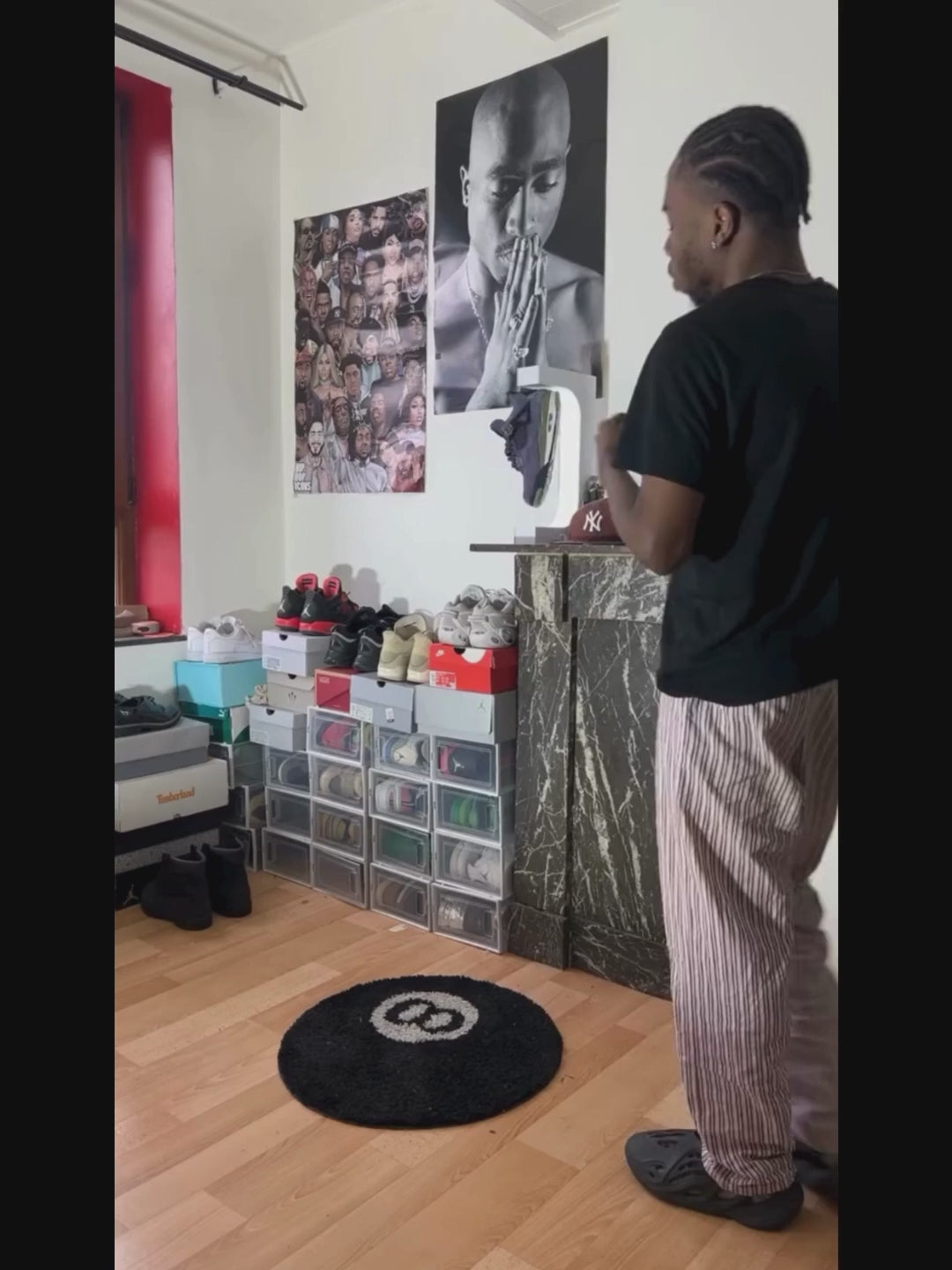 Disguisen Wide Leg Multi-Pocket Straight Leg Loose Jeans-4433